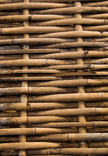 Вертикальний жовтий гранж брудне плетіння бамбукового шляху — стокове фото