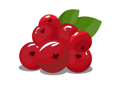 Çizgi film tarzında izole edilmiş bir arka planda yaban mersini. Sağlıklı yemek, logo.