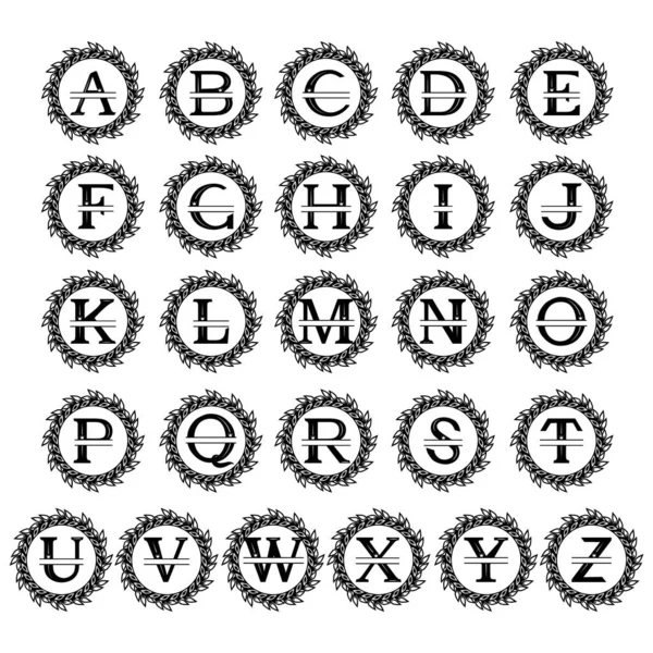 Çelenkli alfabenin monogramı, aile monogramı, taç şeklinde kesilmiş bir desen, beyaz arka plan, logo, tasarım, dekorasyon, afiş, kartvizit, yazıt, monogram, lazer kesim