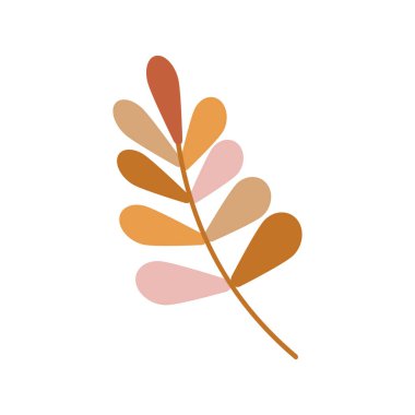 İzole edilmiş Romantik Soyut Boho çiçeği, Çocuk Odaları için Renk vektörü Resimleri