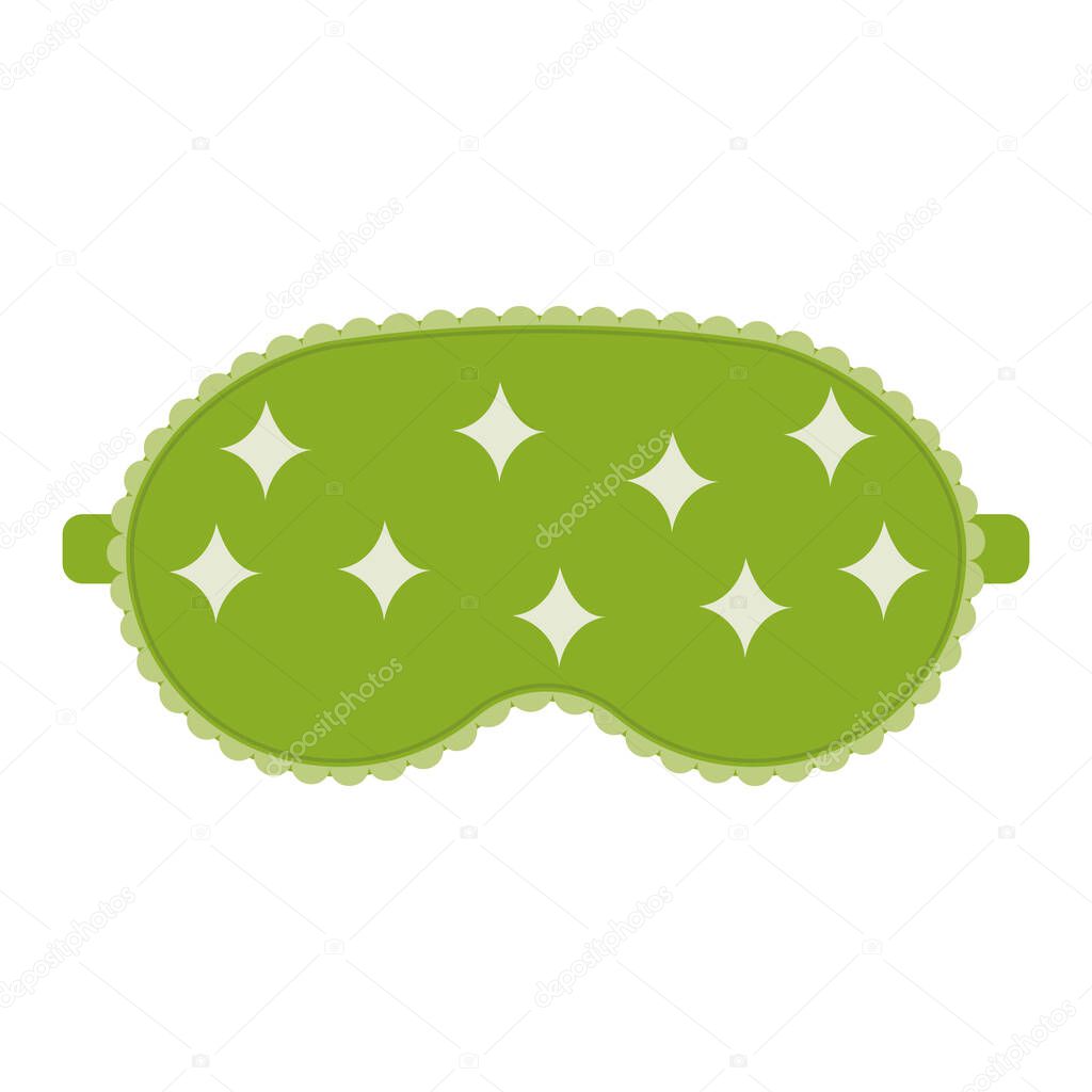 sleep mask with a pattern, color isolated vector illustration.