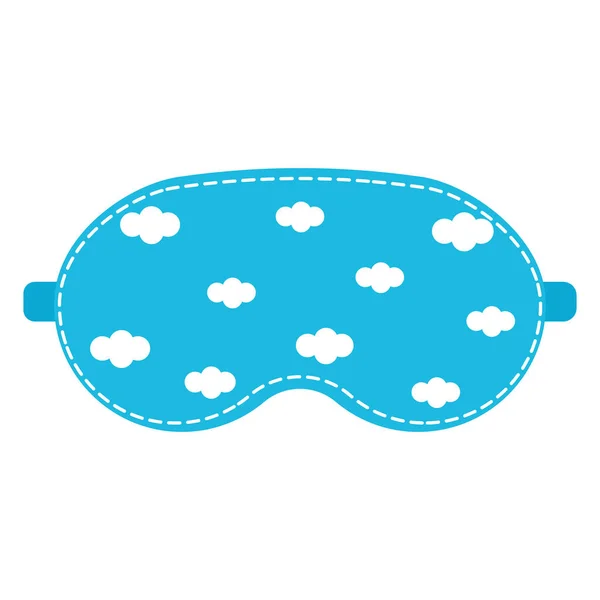 Slaapmasker Met Een Patroon Kleur Geïsoleerde Vector Illustratie — Stockvector