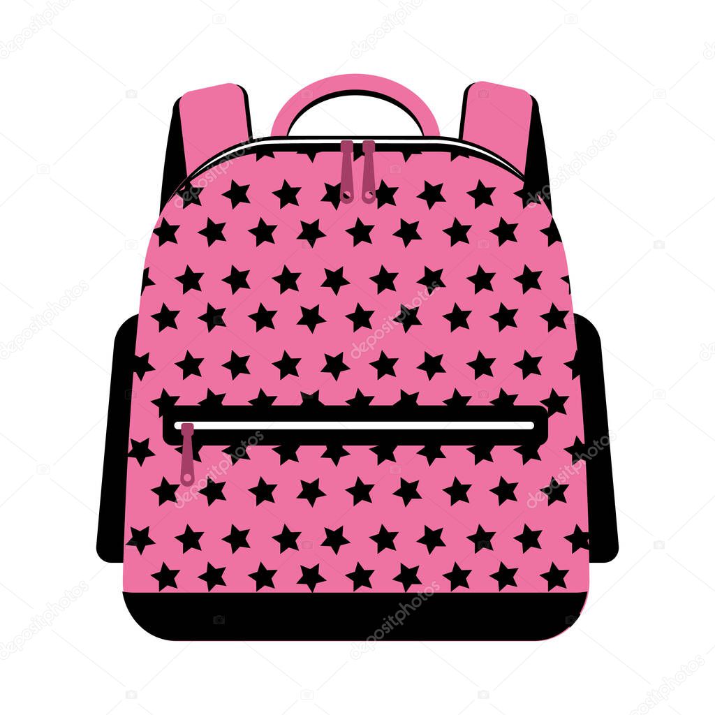backpack bag isolated vector illustration on a white background.