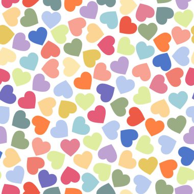 Kalpli kusursuz desen. Sevgililer Günü için sonu gelmez romantik bir geçmiş. 14 Şubat bayramı için aşk, ilişki ve romantizmin sembolleri. İzole edilmiş. Vektör illüstrasyonu