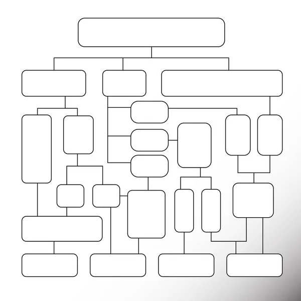 Flödesdiagram Med Geometriska Element Infografik Steg För Steg Struktur För — Stock vektor