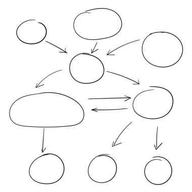 Geometrik elementli akış şeması, bilgi grafikleri. Mantıklı iş sorunlarını çözmek için adım adım. Strateji konsepti, blok diyagramı, sunum şablonu. İzole edilmiş. Vektör illüstrasyonu