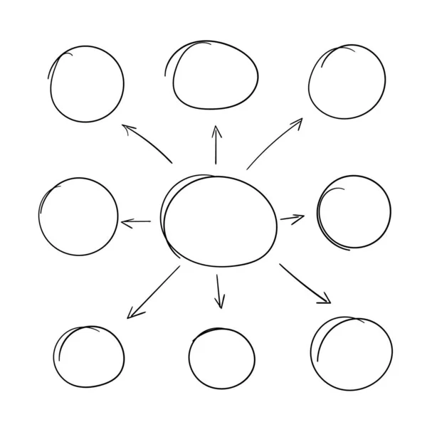 Флоу График Геометрическими Элементами Инфографикой Пошаговая Структура Решения Логических Бизнес — стоковый вектор