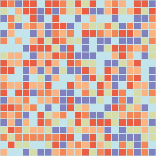 Sömlös Mosaikmönster Ändlös Bakgrund Med Kakel Flerfärgad Bakgrund Med Fyrkantiga — Stock vektor