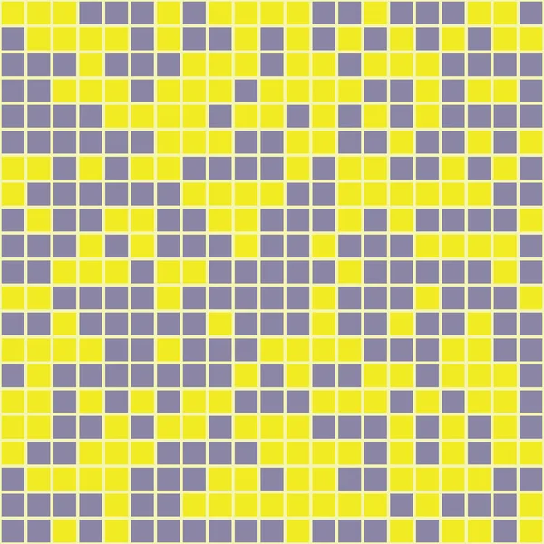 Bezproblemowy Wzór Mozaiki Niekończące Się Tło Płytkami Szare Żółte Tło — Wektor stockowy