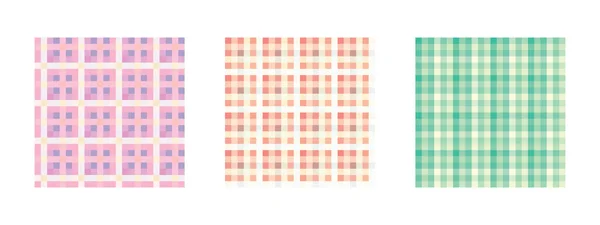 Ensemble Motifs Simples Partir Lignes Couleurs Pastel Collection Papiers Peints — Image vectorielle