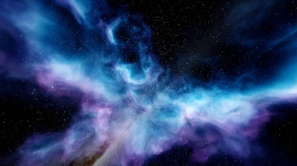 red-violet nebula in outer space, horsehead nebula, unusual colorful nebula in a distant galaxy, red nebula 3d render