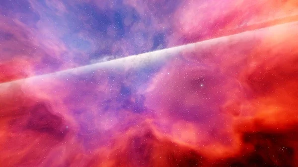 red-violet nebula in outer space, horsehead nebula, unusual colorful nebula in a distant galaxy, red nebula 3d render