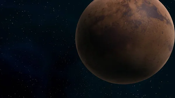 planet Mars, planet Mars from space, full planet Mars, red Mars 3d render