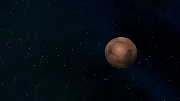 planet Mars, planet Mars from space, full planet Mars, red Mars 3d render