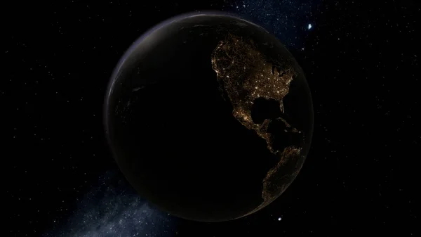 planet Earth, planet Earth from space, full planet Earth, satellite view of the planet 3D render