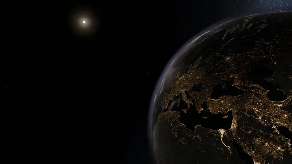 planet Earth, planet Earth from space, full planet Earth, satellite view of the planet 3D render