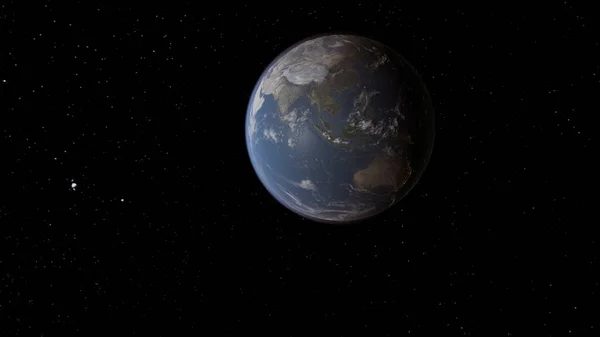 planet Earth, planet Earth from space, full planet Earth, satellite view of the planet 3D render