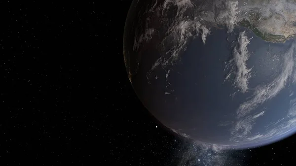 planet Earth, planet Earth from space, full planet Earth, satellite view of the planet 3D render