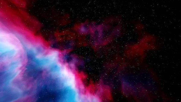 Nebula and galaxies, science fiction wallpaper. Beauty of deep space. Billions of galaxies in the universe. Cosmic art background. Abstract background