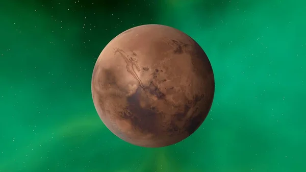 planet Mars, red planet Mars, Mars in the solar system 3d render