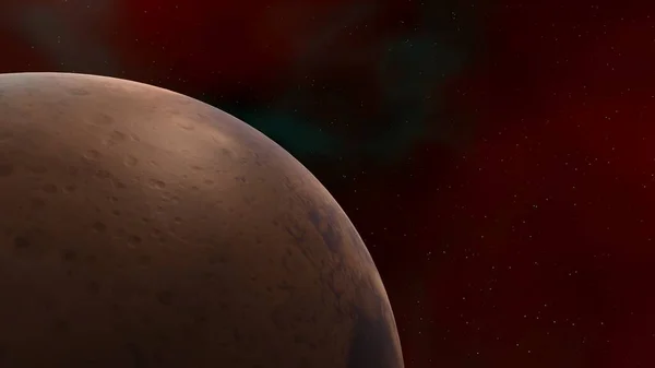 planet Mars, red planet Mars, Mars in the solar system 3d render