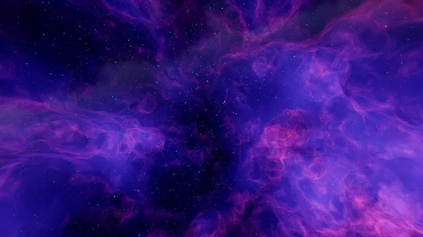 Nebula in space, space HDRI, epic space background 3d render
