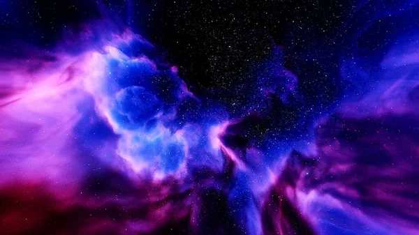 Nebula and galaxies, science fiction wallpaper. Beauty of deep space. Billions of galaxies in the universe. Cosmic art background. 3d render
