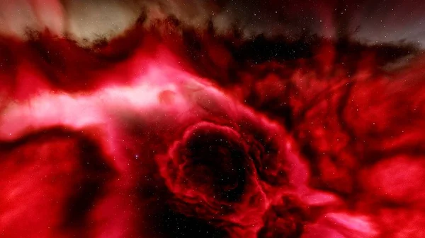 red-violet nebula in outer space, horsehead nebula, unusual colorful nebula in a distant galaxy, red nebula 3d render