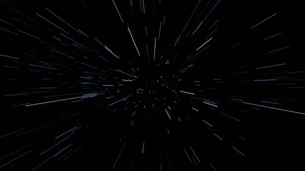 space flight through the warp, warp effect, warping, flight in stars, stars background 3d render