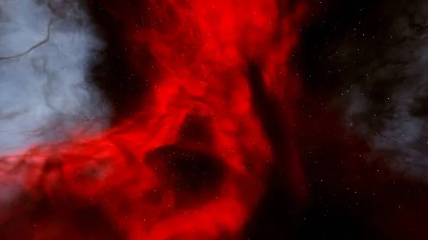 red-violet nebula in outer space, horsehead nebula, unusual colorful nebula in a distant galaxy, red nebula 3d render