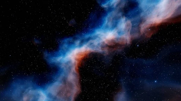 red-violet nebula in outer space, horsehead nebula, unusual colorful nebula in a distant galaxy, red nebula 3d render