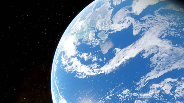 planet earth from space, earth globe from space 3d render