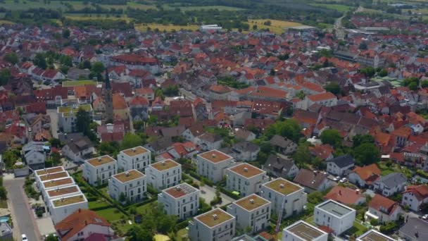 Aerial Dari Desa Nussloch Jerman — Stok Video