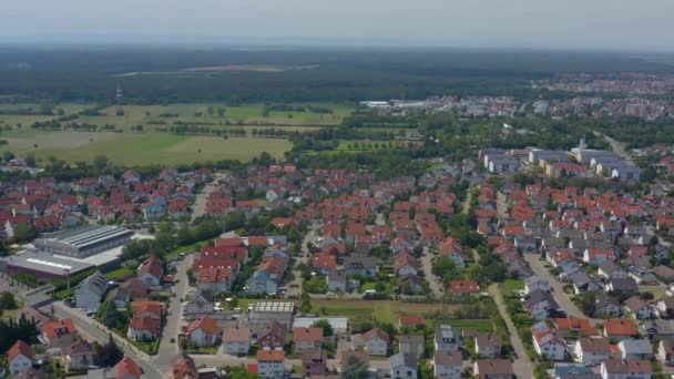 德国Nussloch村的空中 — 图库视频影像
