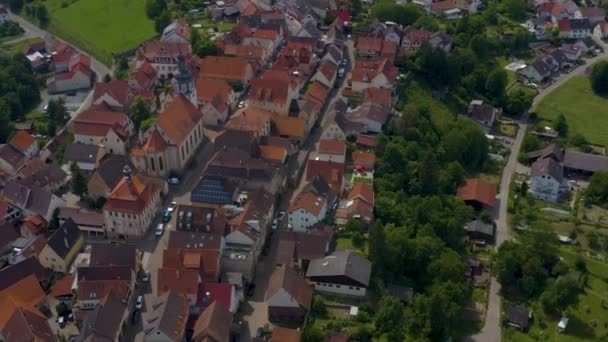 Zdjęcie Starego Miasta Gochsheim Niemczech Słoneczny Dzień Lecie — Wideo stockowe