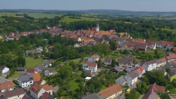 Luftaufnahme Der Gochsheimer Altstadt — Stockvideo