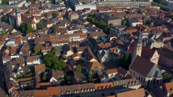 Аэропорт Дурлаха Старой Исторической Части Города Германии — стоковое видео