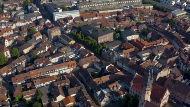 Flyg Till Durlach Från Den Gamla Historiska Delen Staden Tyskland — Stockvideo