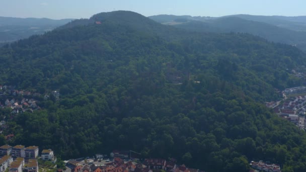 Vedere Aeriană Weinheim Din Vechea Parte Istorică Orașului Din Germania — Videoclip de stoc