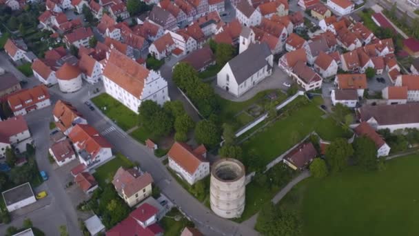 Vista Aérea Cidade Trochtelfingen Alemanha — Vídeo de Stock