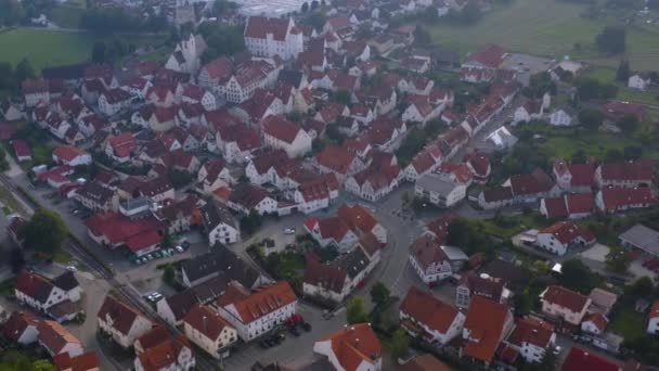 Вид Повітря Місто Трохтельфінген Німеччині — стокове відео