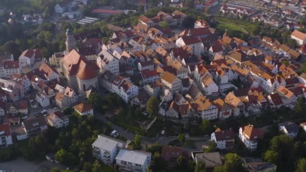 Luftfoto Byen Hechingen Tyskland – Stock-video