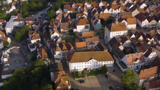 มมองทางอากาศของเม Hechingen ในเยอรมน — วีดีโอสต็อก