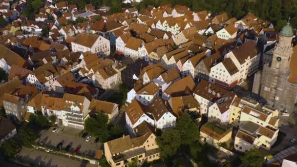 มมองทางอากาศของเม Hechingen ในเยอรมน — วีดีโอสต็อก