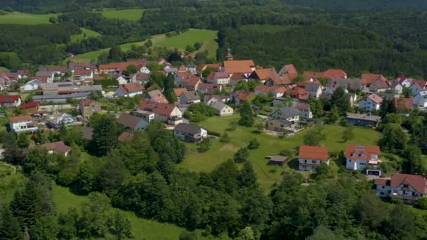 Flygfoto Över Byn Wissgoldingen Tyskland — Stockvideo