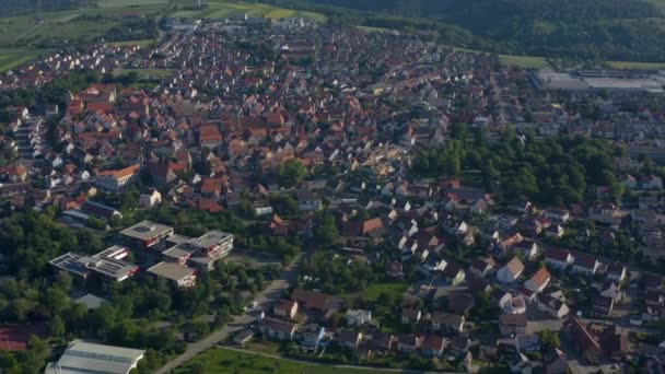 Zdjęcie Starej Części Miasta Markgroeningen Niemczech Słoneczny Poranek — Wideo stockowe