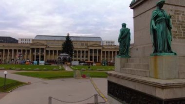 Stuttgart, Almanya 'da Noel' den önce bulutlu bir günde