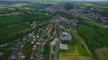 Neustadt an der Aisch in Almanya, Bavyera güneşli bir bahar gününde