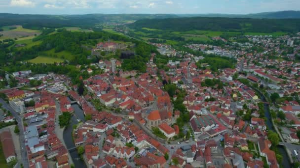 Veduta Aerea Centro Storico Germania Una Giornata Sole Estate — Video Stock