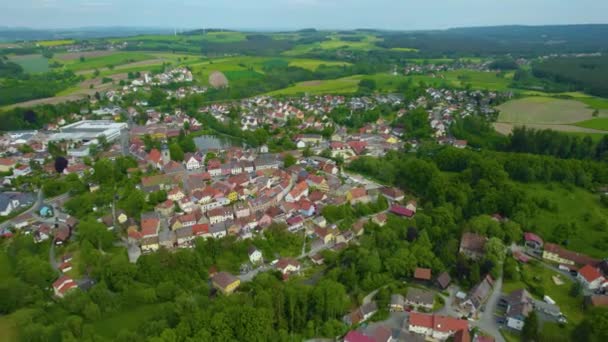 Widok Lotu Ptaka Centrum Starego Miasta Niemczech Słoneczny Dzień Lecie — Wideo stockowe